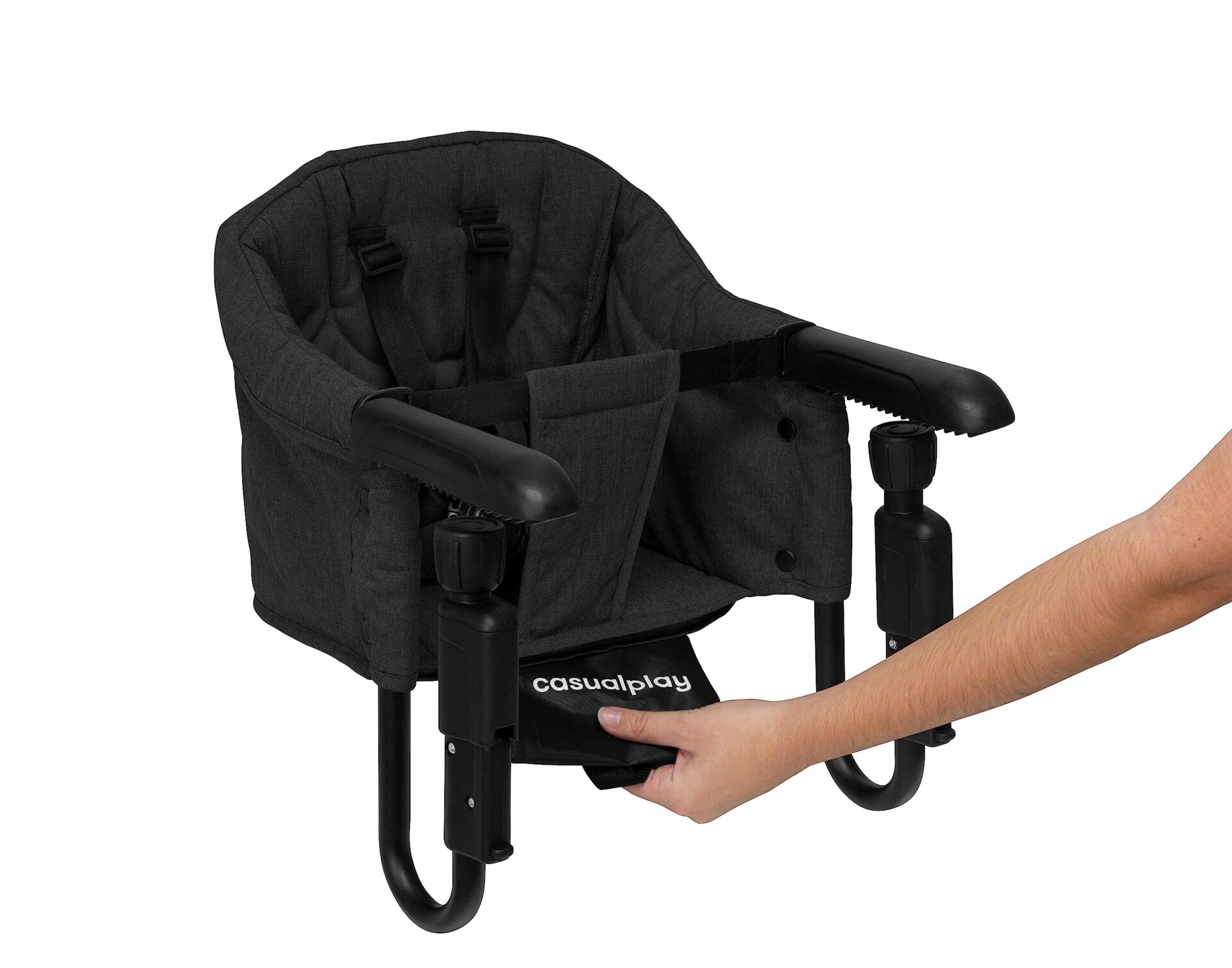 Casualplay Clip-up wysokie krzesełko stołowe z wodoodporną tkaniną i w - obrazek 7