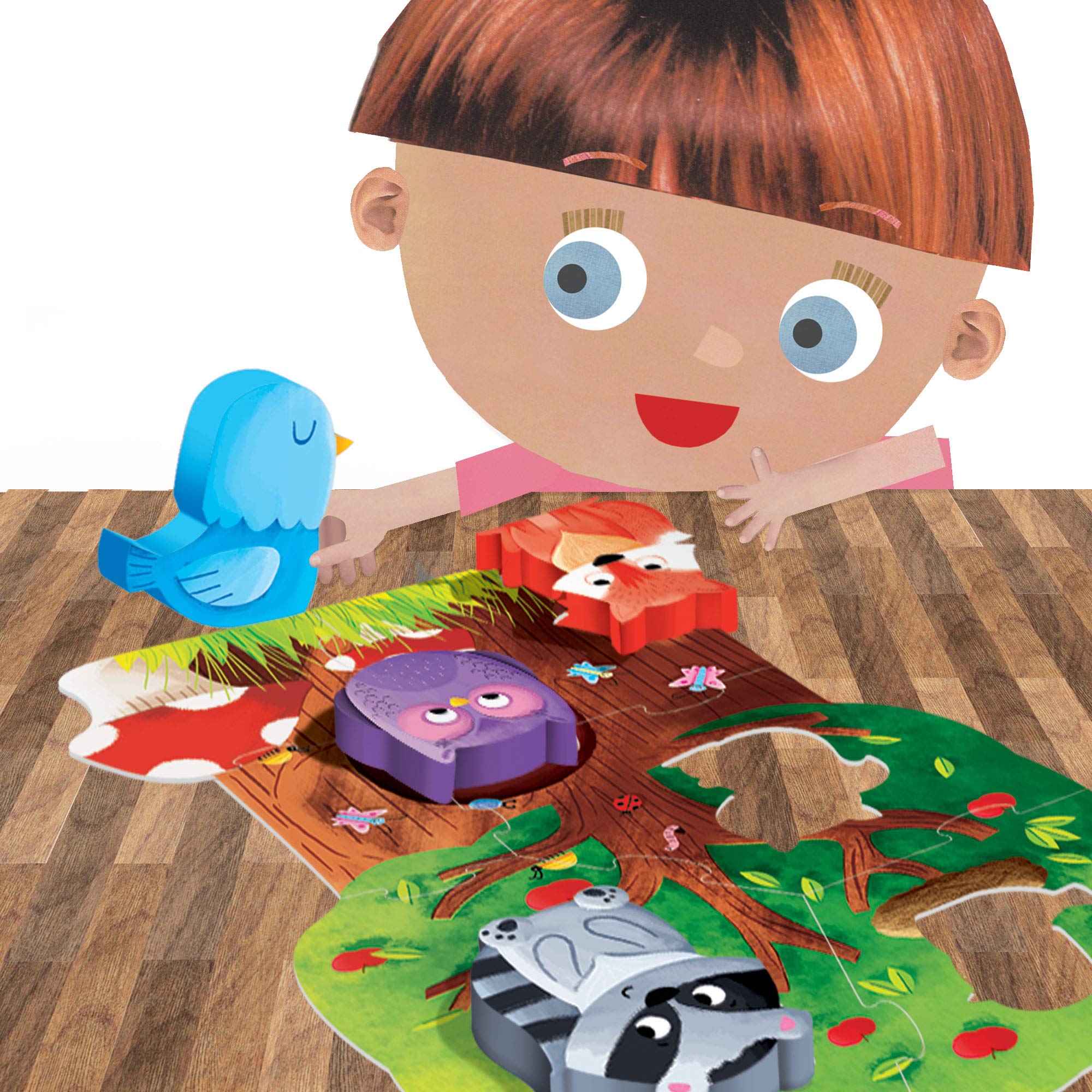 Headu First Montessori Puzzle Forest – Drewniane Puzzle Edukacyjne 2-4 lata - obrazek 2