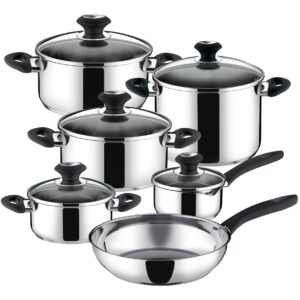 Zestaw garnków Tescoma Presto 11 części, stal szlachetna, energooszczędny