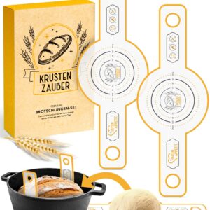 KRUSTENZAUBER Okrągłe pętle do chleba 2 szt. – Silikonowe akcesoria do pieczenia