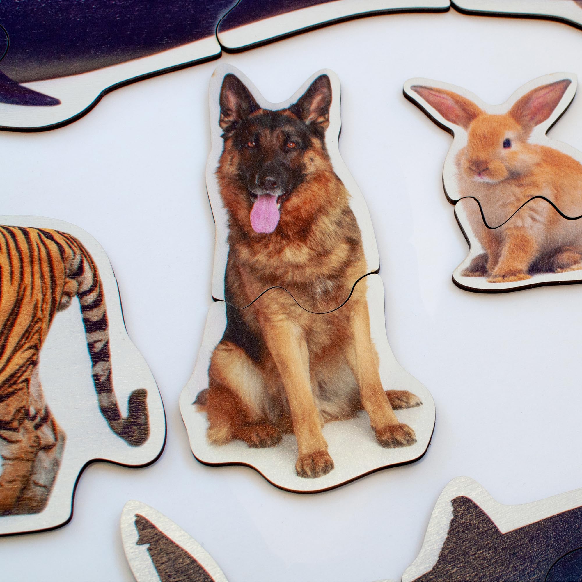 Drewniane Puzzle Ulanik ze Zwierzętami dla Dzieci 3+ – 29 Figurków - obrazek 3