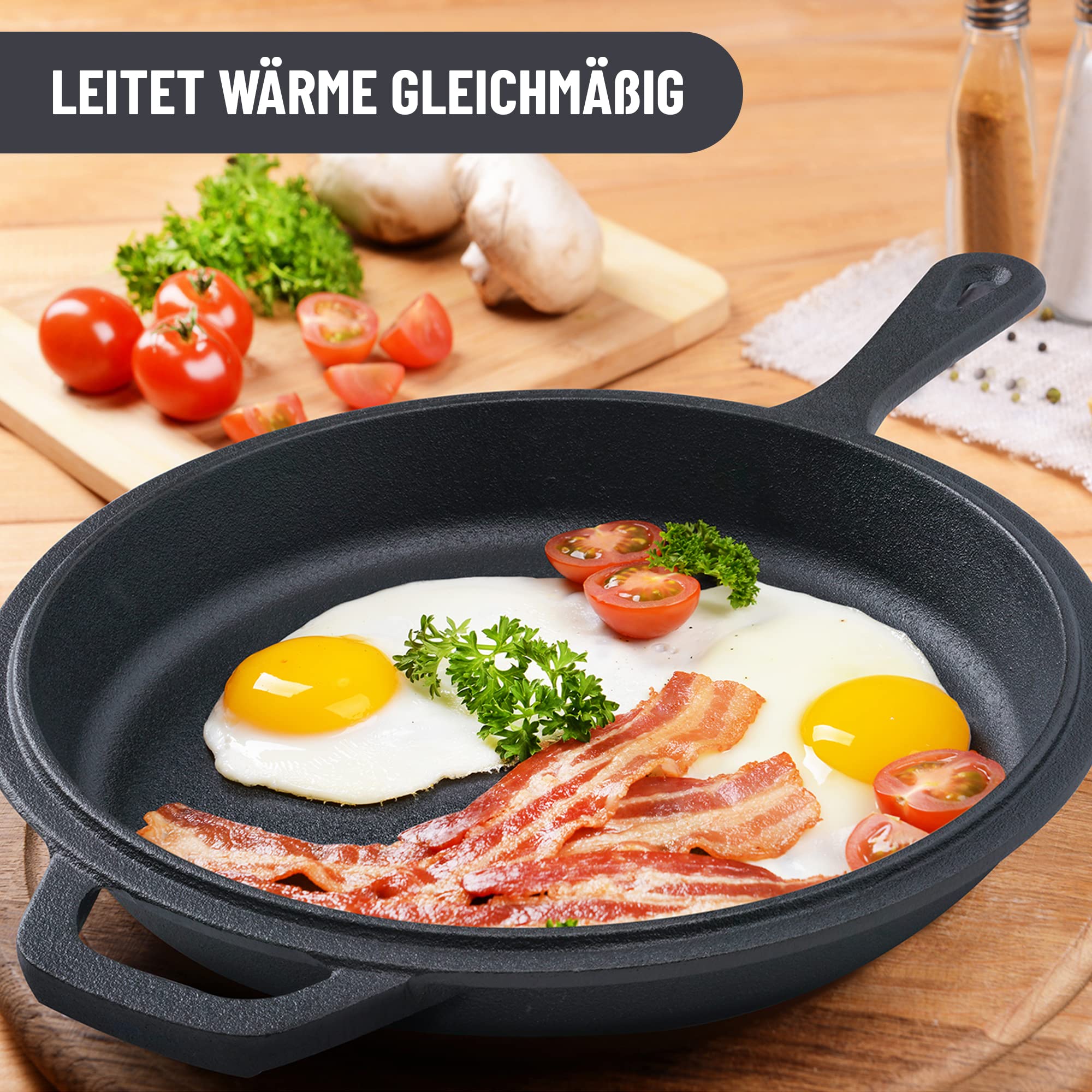 Tortillada - Zestaw garnków żeliwnych 2 w 1 / garnek żeliwny (3.5 litr - obrazek 4