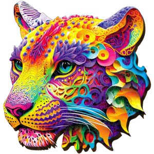 Drewniane puzzle Lwica 300 sztuk – Ekologiczne puzzle dla dorosłych i nastolatków