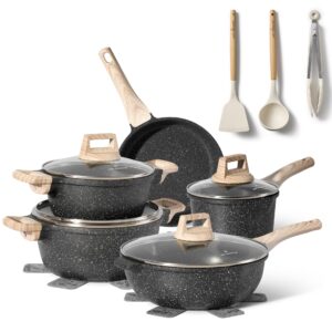 JUST PERFECTO 14-częściowy zestaw garnków i patelni indukcyjnych bez PTFE PFOA