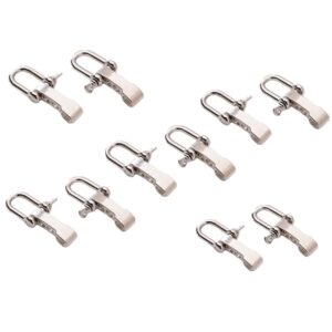 ZYMY 10 zestawów stopowej klamry Paracord, regulowana klamra D, klamra