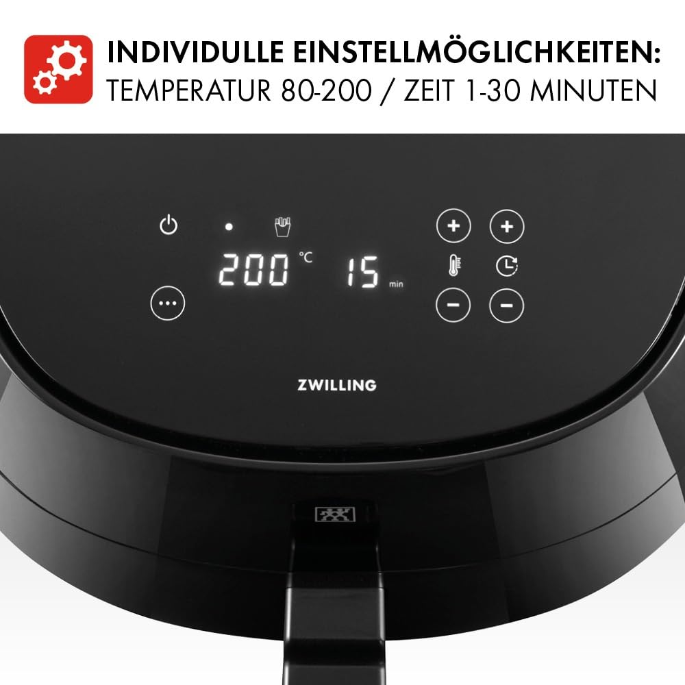 ZWILLING Air Fryer frytkownica na gorące powietrze, 4 l, 6 programów, - obrazek 3