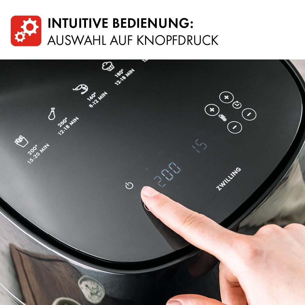 ZWILLING Air Fryer frytkownica na gorące powietrze, 4 l, 6 programów, - obrazek 4