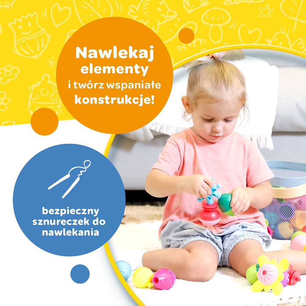 Trefl Lalaboom Kulko-klocki Sensoryczne 36 El. - Edukacyjna Zabawka dla Dzieci - obrazek 4
