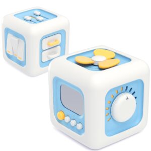 Yitical Zabawki Montessori 6 w 1 dla Dzieci 1-3 Lata - Zajęta Kostka Sensoryczna