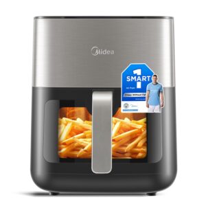 Midea Air Fryer o pojemności 6 l, z górnym i dolnym podwójnym podgrzew