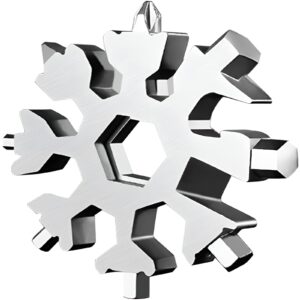 Retoo Narzędzie 18 w 1 Płatka Śniegu - Wielofunkcyjny Gadżet Kempingowy