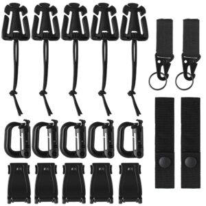 Akcesoria Taktyczne Molle 19 szt. - Paski, Klipsy, D-Pierścień, Klamra