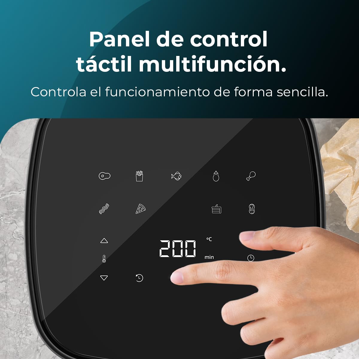 Cecotec Friggitrice ad Aria Senza Olio Cecofry Fantastik 5500 da 5,5 L - obrazek 3