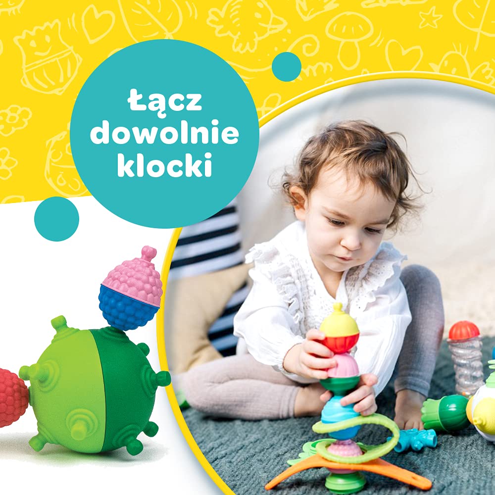 Trefl Lalaboom Kulko-klocki Sensoryczne 36 El. - Edukacyjna Zabawka dla Dzieci - obrazek 5
