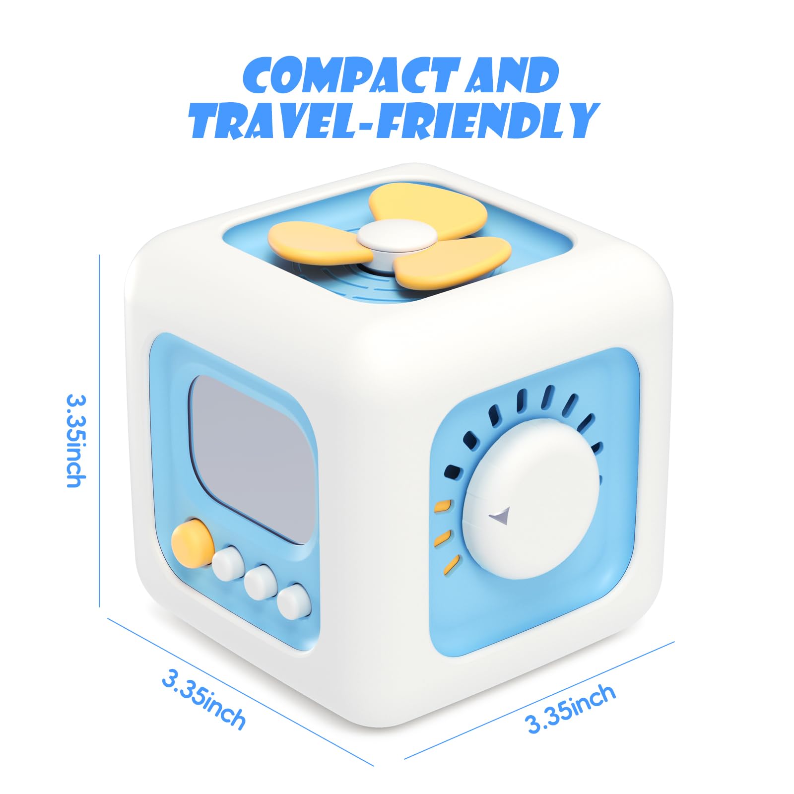 Yitical Zabawki Montessori 6 w 1 dla Dzieci 1-3 Lata - Zajęta Kostka Sensoryczna - obrazek 4