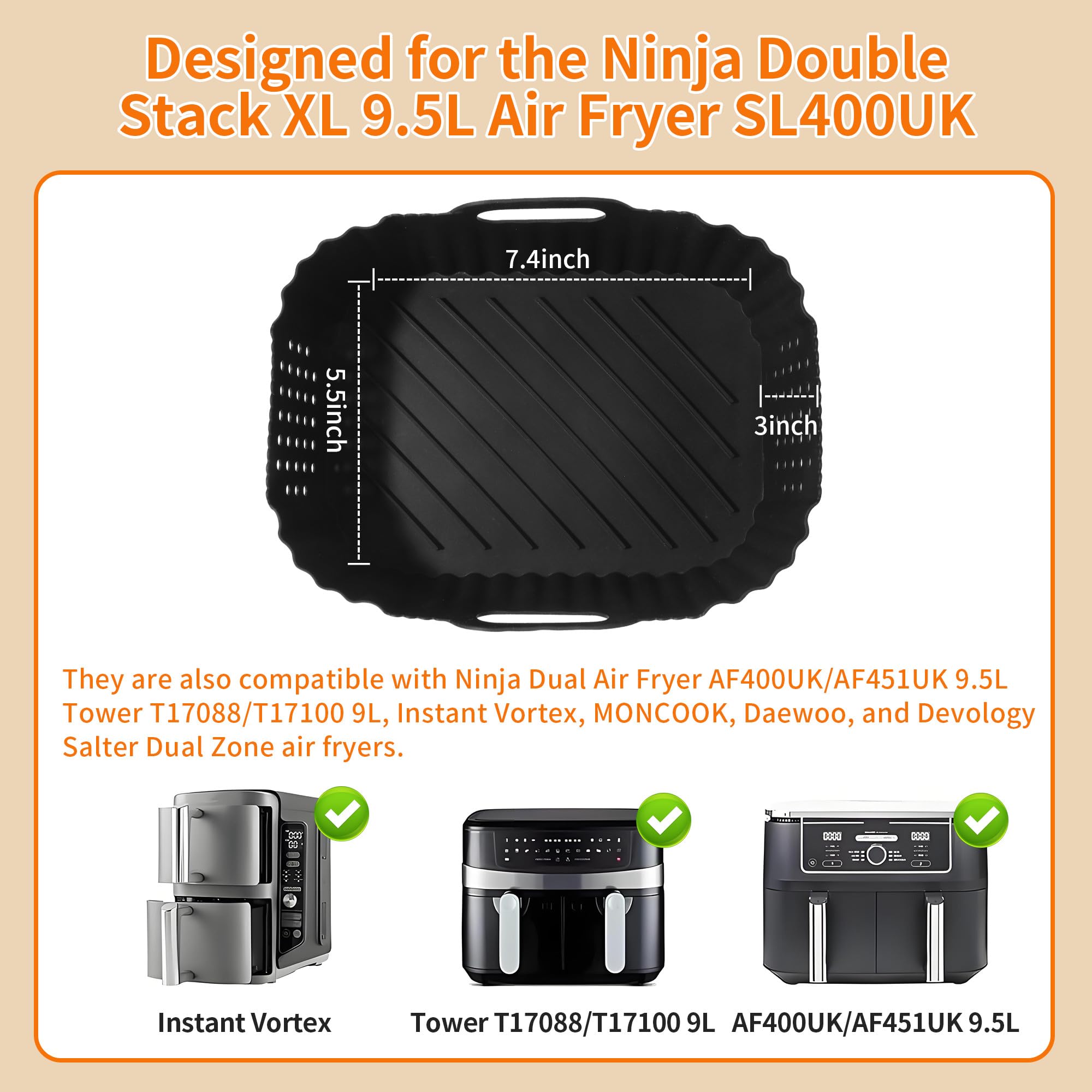 15sztukAkcesoria do frytkownicy na gorące powietrze,Airfryer silikonow - obrazek 7