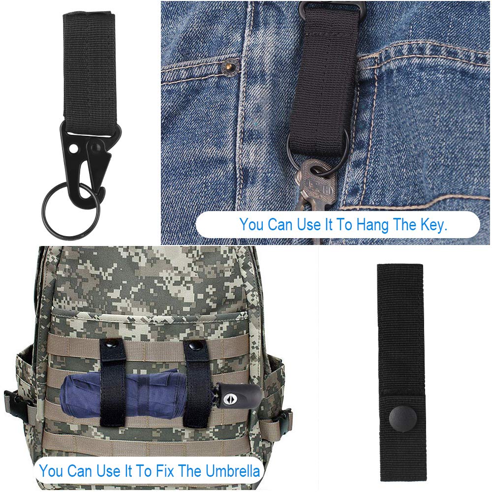 Akcesoria Taktyczne Molle 19 szt. - Paski, Klipsy, D-Pierścień, Klamra - obrazek 3