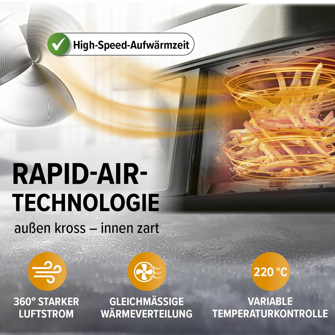 GOURMETmaxx Dwukomorowa frytkownica na gorące powietrze, 2 x 3,5 l, st - obrazek 5