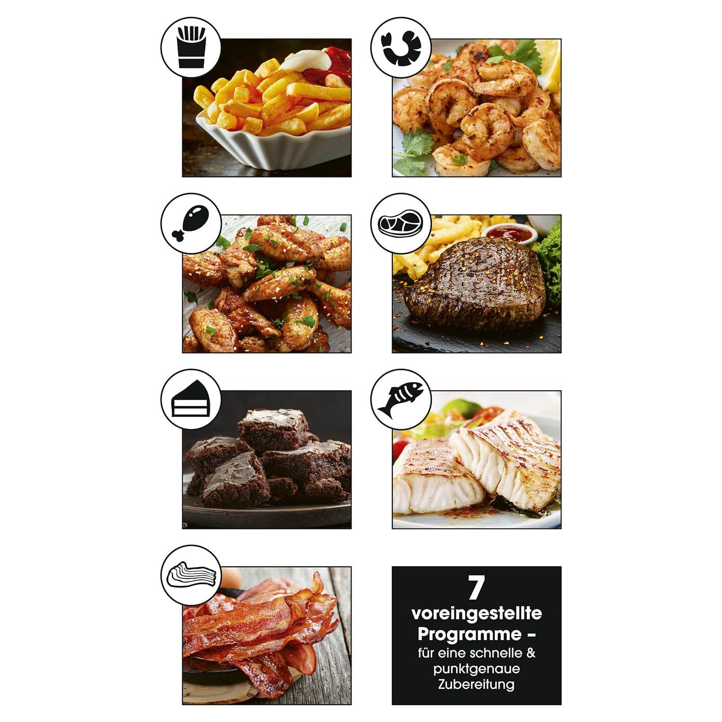 GOURMETmaxx Cyfrowa frytkownica na gorące powietrze, 4 l, z timerem i - obrazek 7