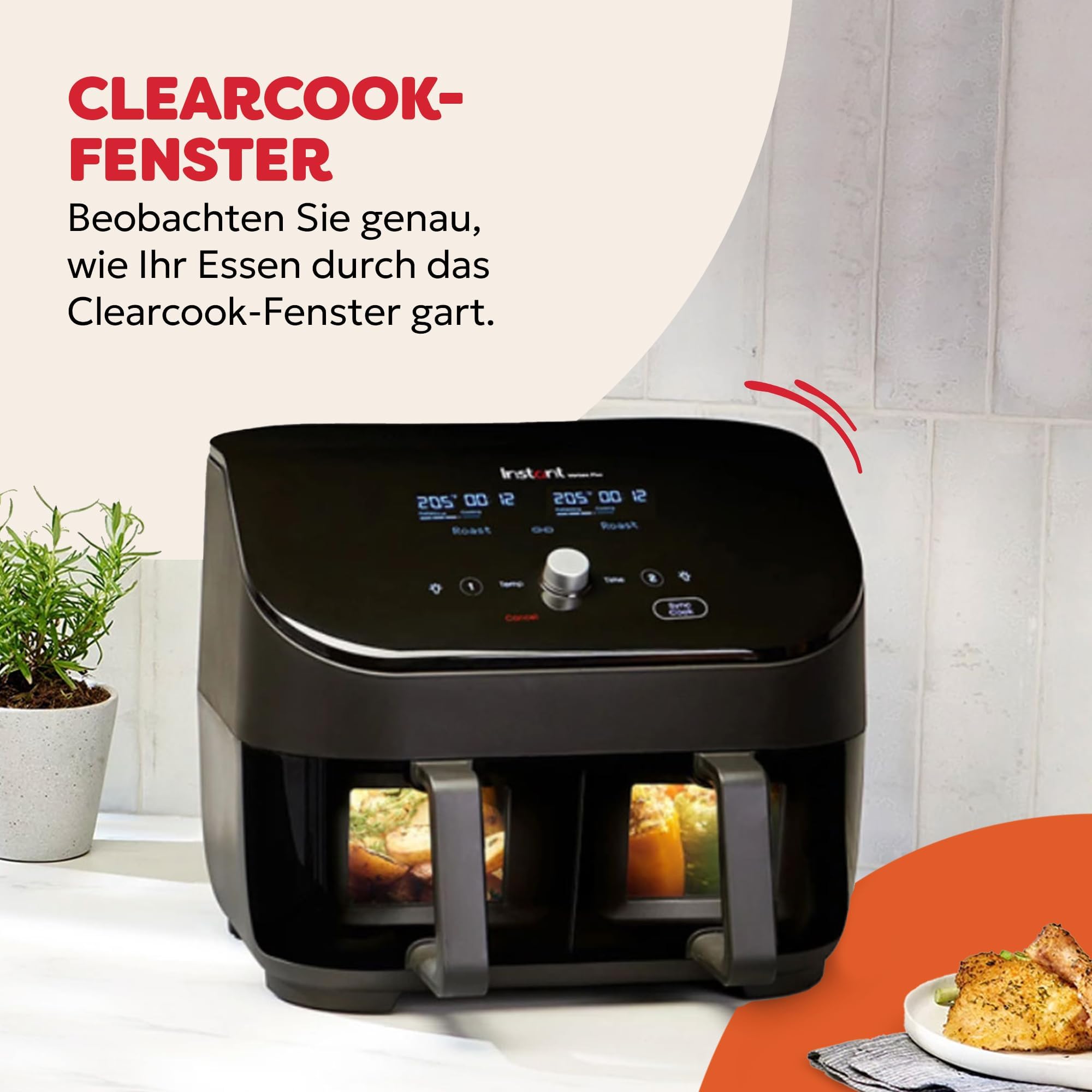 Instant Pot Vortex Plus Frytkownica Beztłuszczowa, Szary, 7.6L - obrazek 7