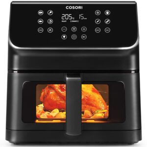 COSORI Frytkownica powietrzna 6,2 l z oknem, frytkownica powietrzna z