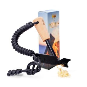 Zestaw do rozpalania ognia XL z krzemieniem i paracordem - Survival Bushcraft