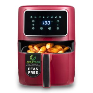 BERGNER MAROON Frytkownica powietrzna 1800 W 6,9 l, 8 programów gotowa