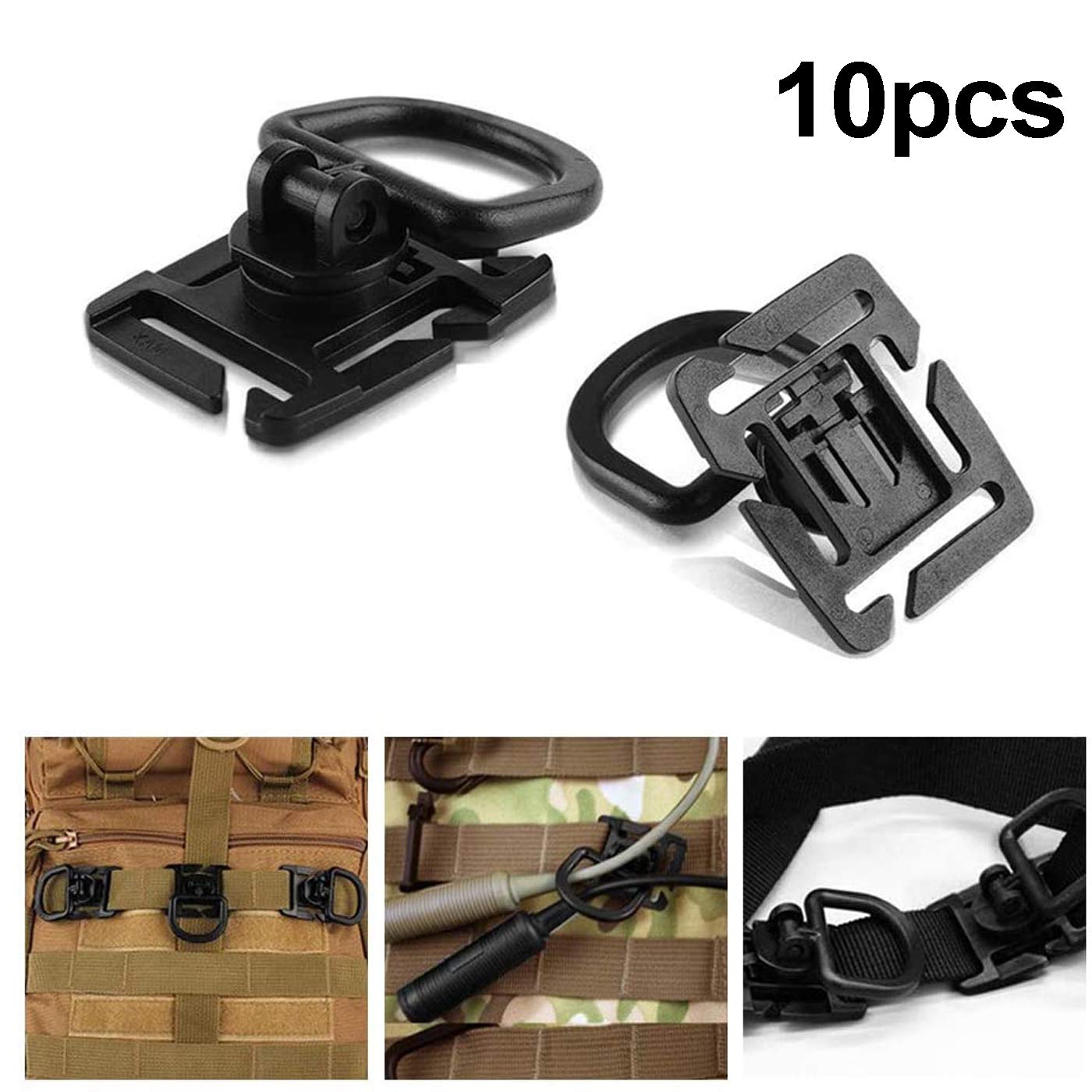 Zuzer Molle 33 sztuki akcesoriów do plecaków taktycznych - wielofunkcyjne dodatki - obrazek 6