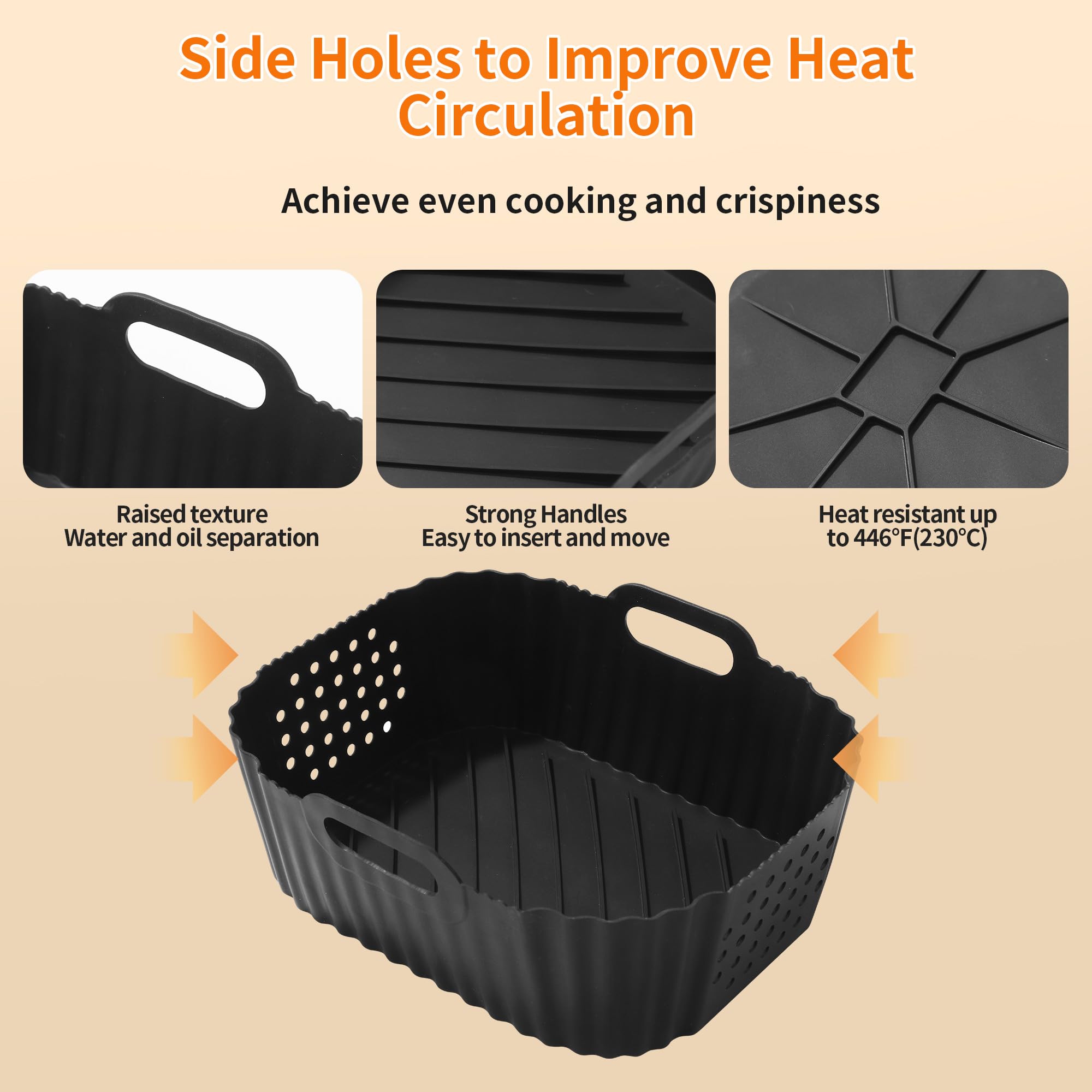 15sztukAkcesoria do frytkownicy na gorące powietrze,Airfryer silikonow - obrazek 6