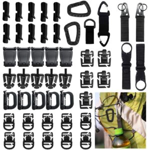 NEUSID 48 sztuk akcesoriów Molle, wielofunkcyjne okucia taktyczne, kli