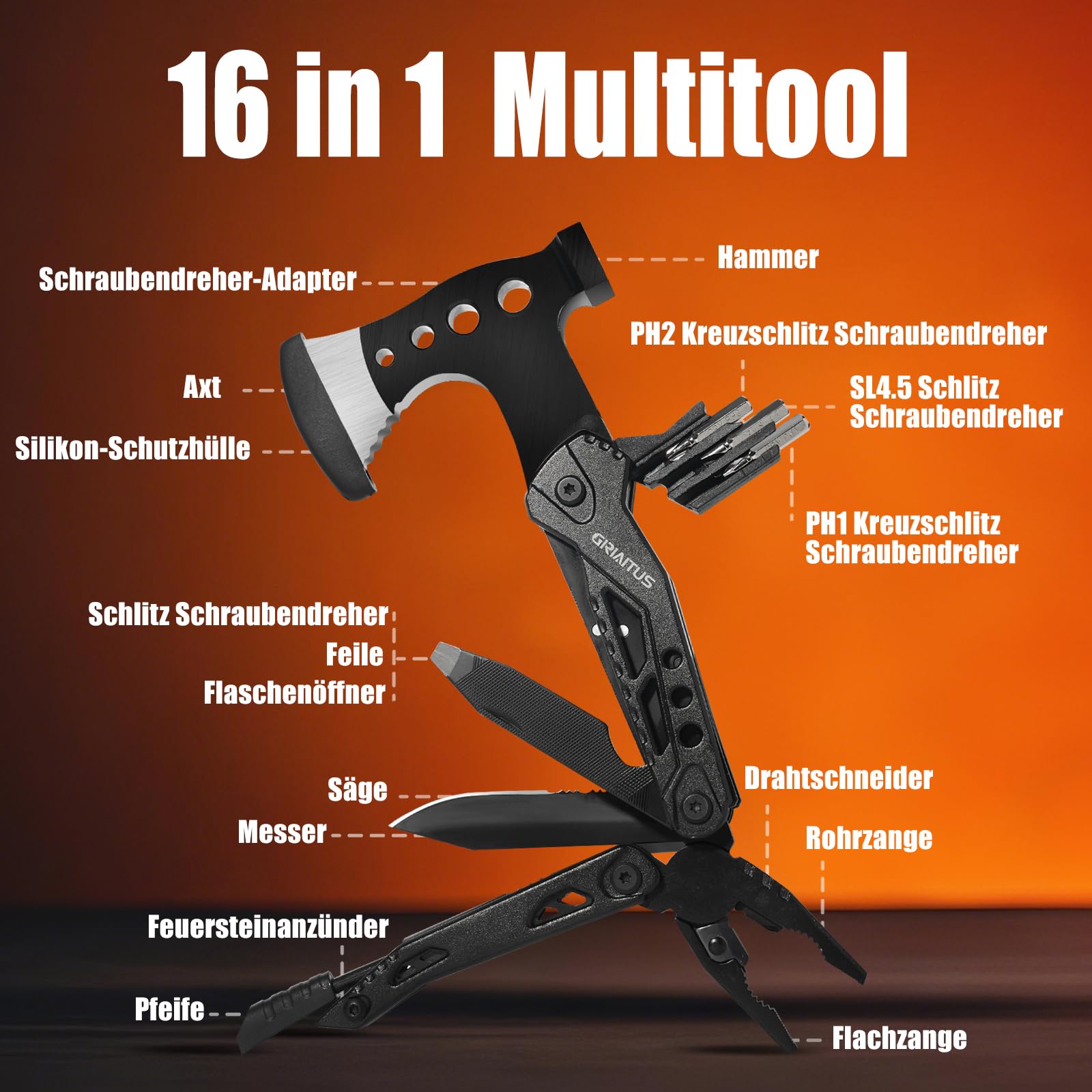 Akcesoria wielofunkcyjne, kempingowe, prezenty dla mężczyzn, taty, 16 - obrazek 7