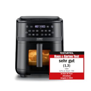 CASO AirFry & Steam 700 - frytkownica na gorące powietrze i parowar -