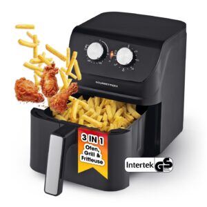 GOURMETmaxx Frytkownica na gorące powietrze, 4 l, Airfryer z funkcją t