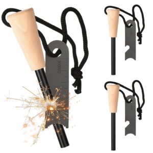 3 krzesiwo: survivalowe krzesiwo, zestaw krzesiwa z krzesiwem Paracord