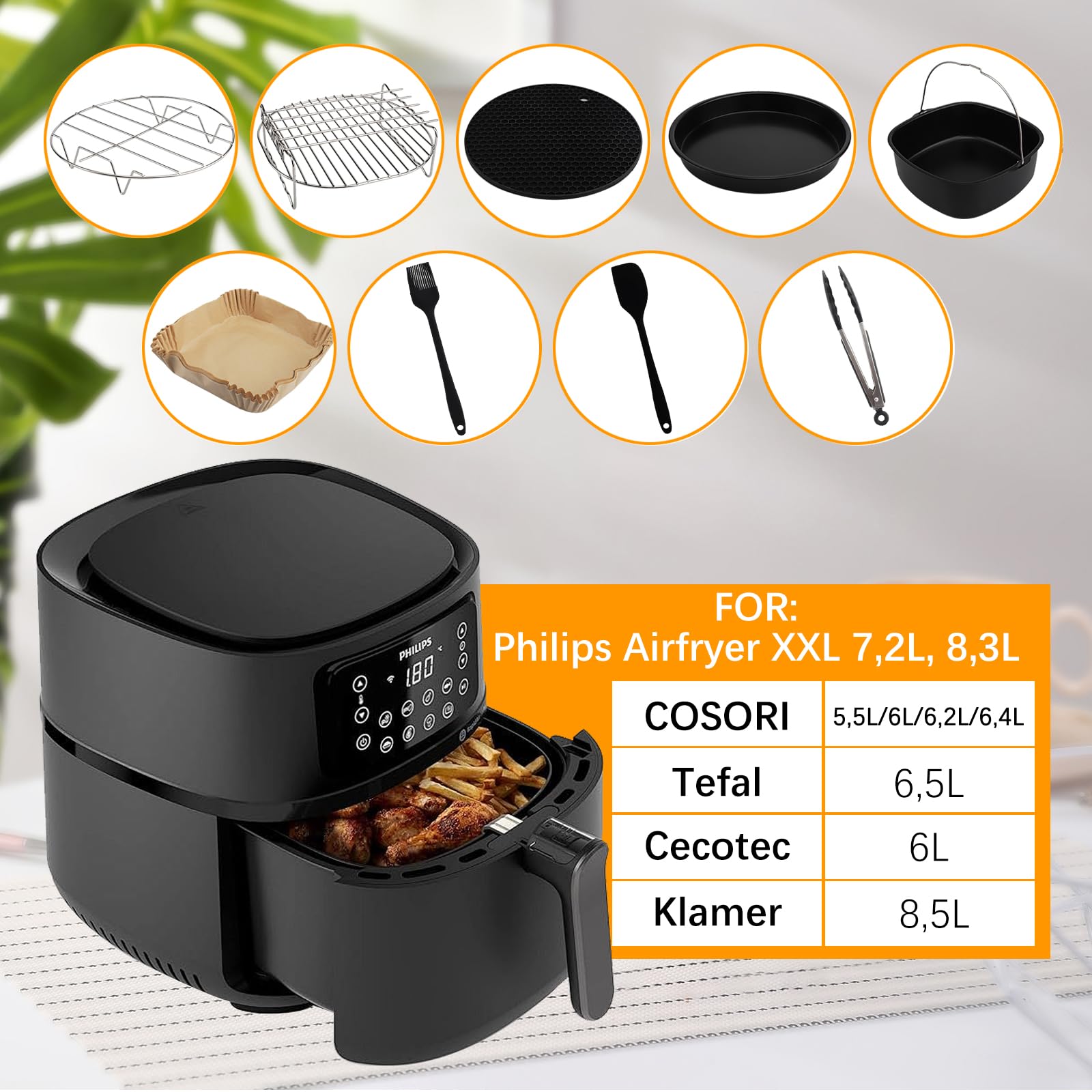Zestaw 9 Akcesoriów do Airfryera - Must-Have dla Kuchni! - obrazek 7