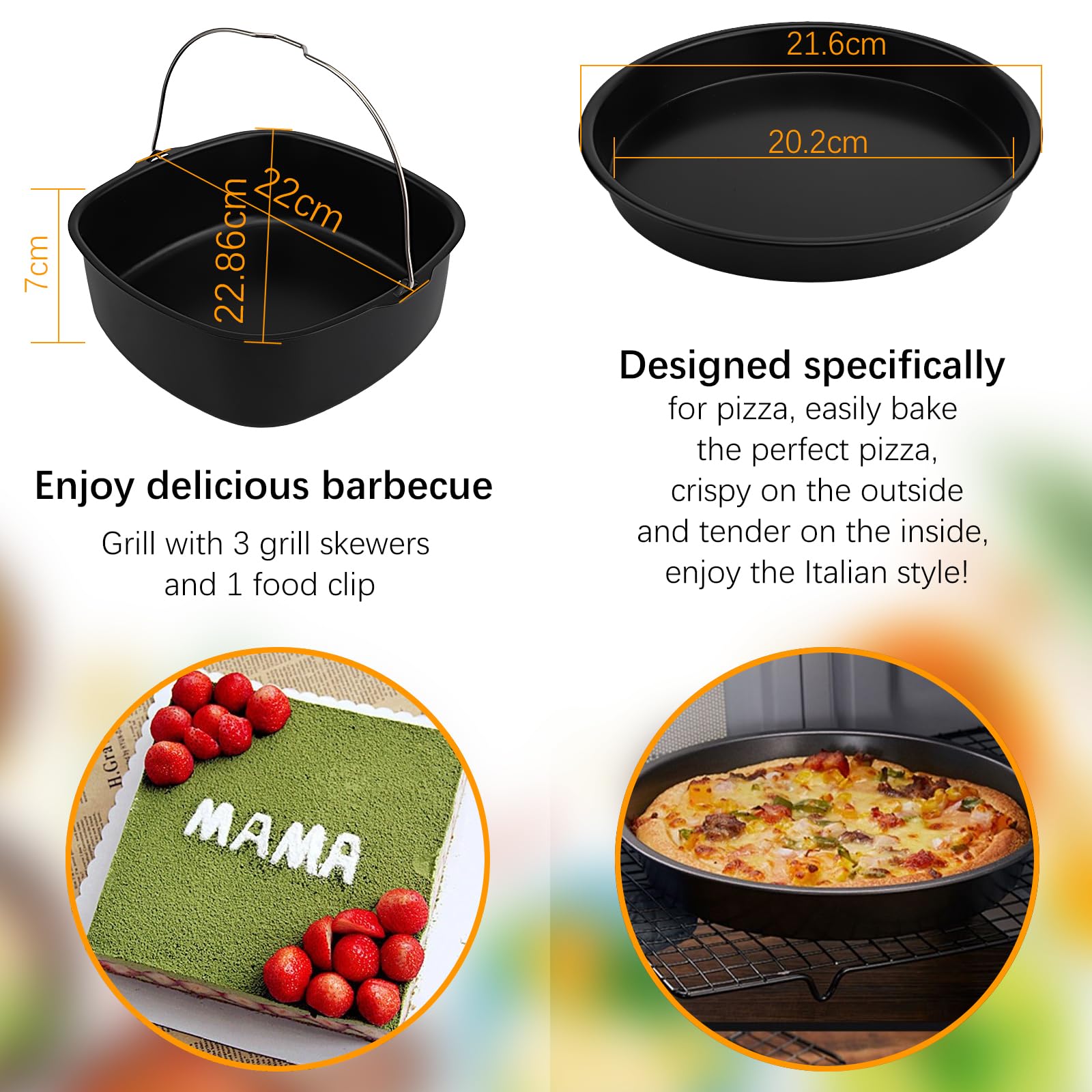 Zestaw 9 Akcesoriów do Airfryera - Must-Have dla Kuchni! - obrazek 4