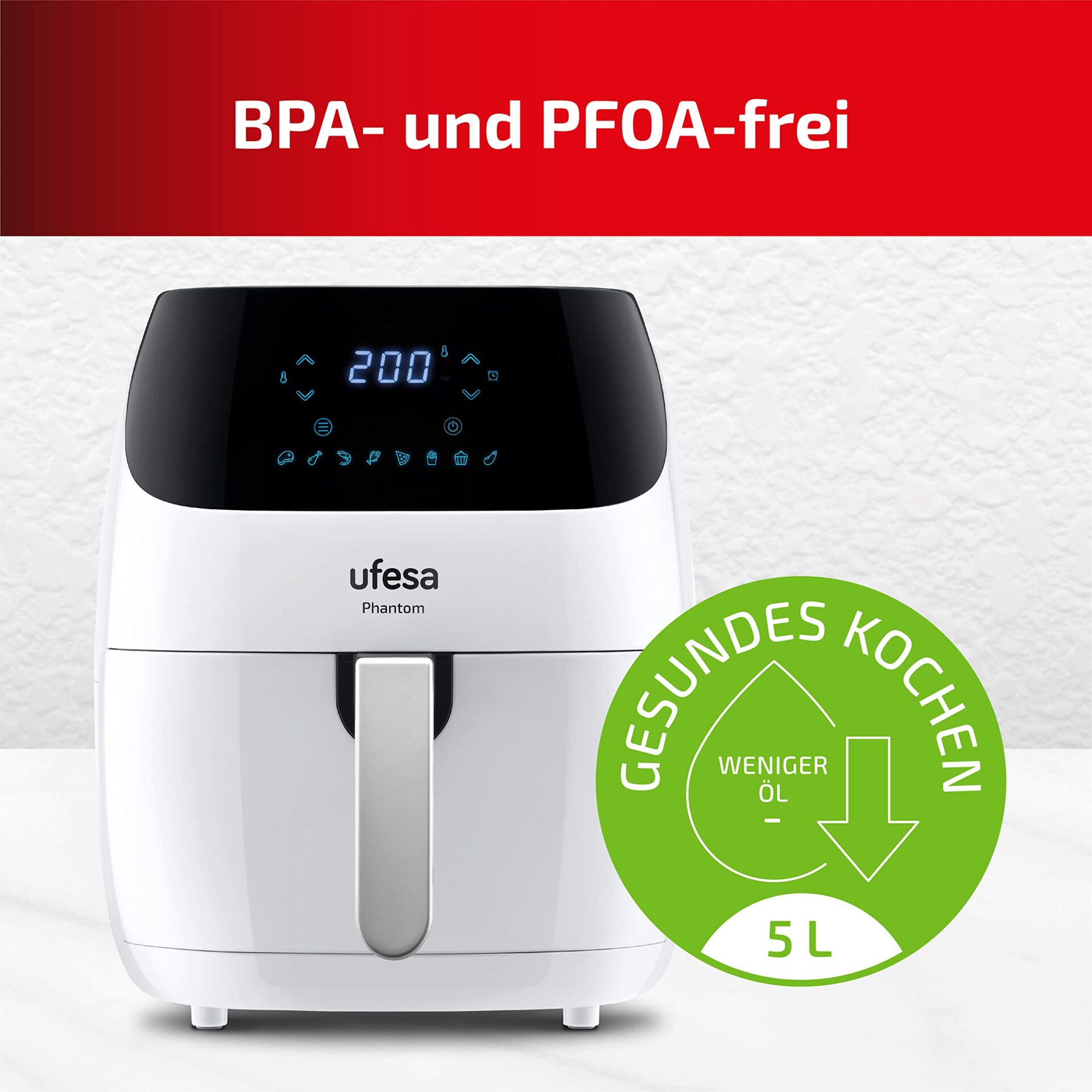 Ufesa Frytkownica: Niezawodna i Stylowa XXL 5L - obrazek 4