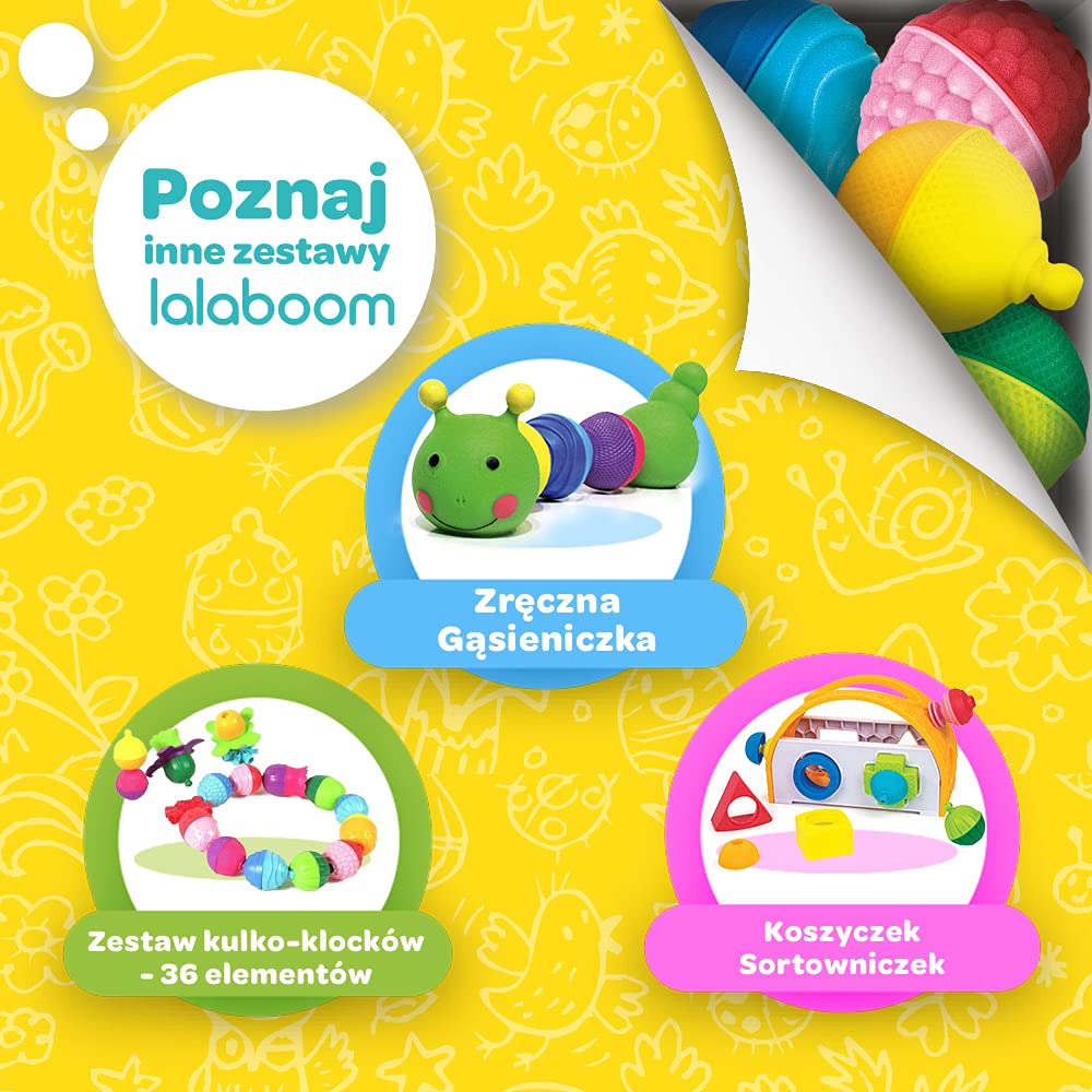 Trefl Lalaboom Kulko-klocki Sensoryczne 36 El. - Edukacyjna Zabawka dla Dzieci - obrazek 2