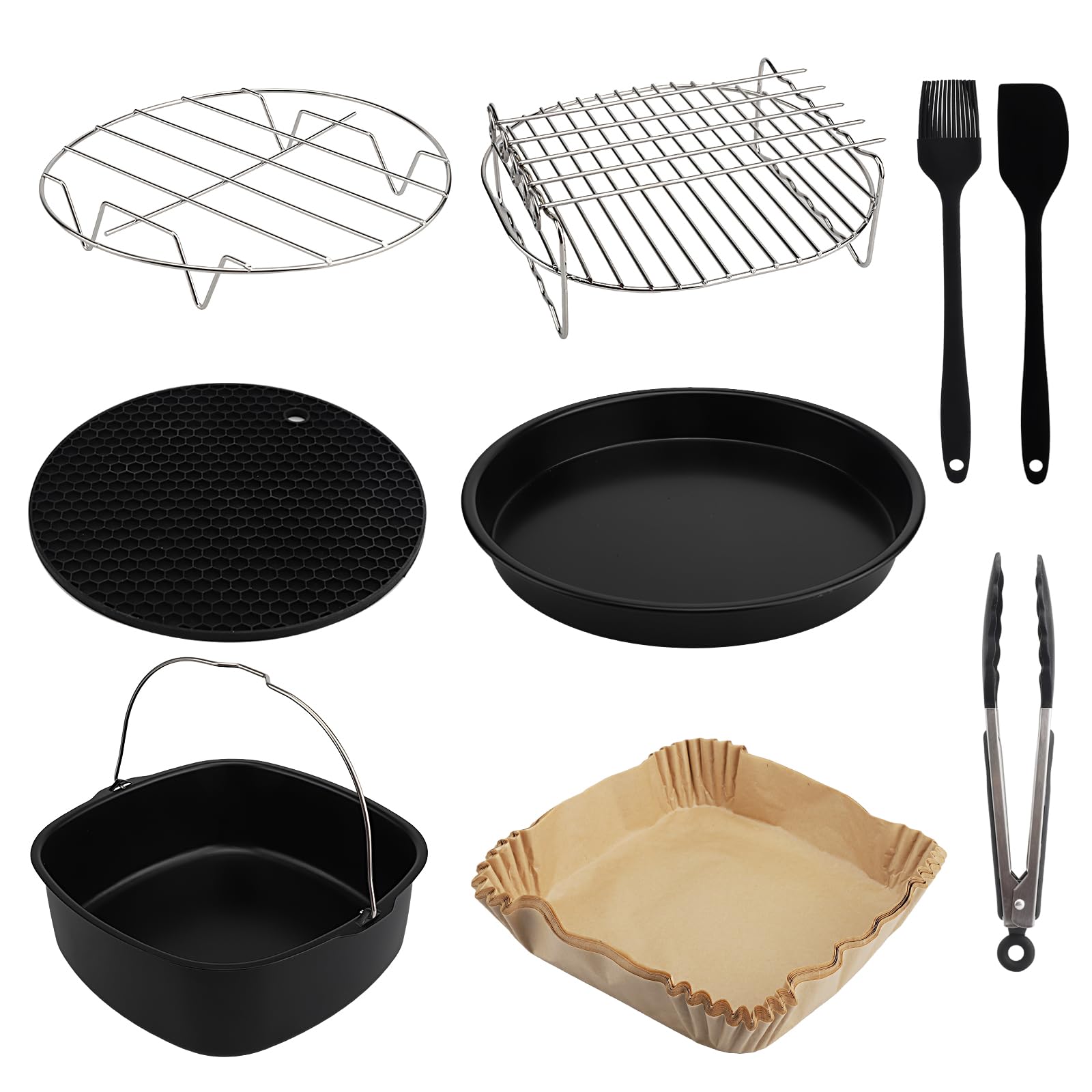 Zestaw 9 Akcesoriów do Airfryera - Must-Have dla Kuchni!