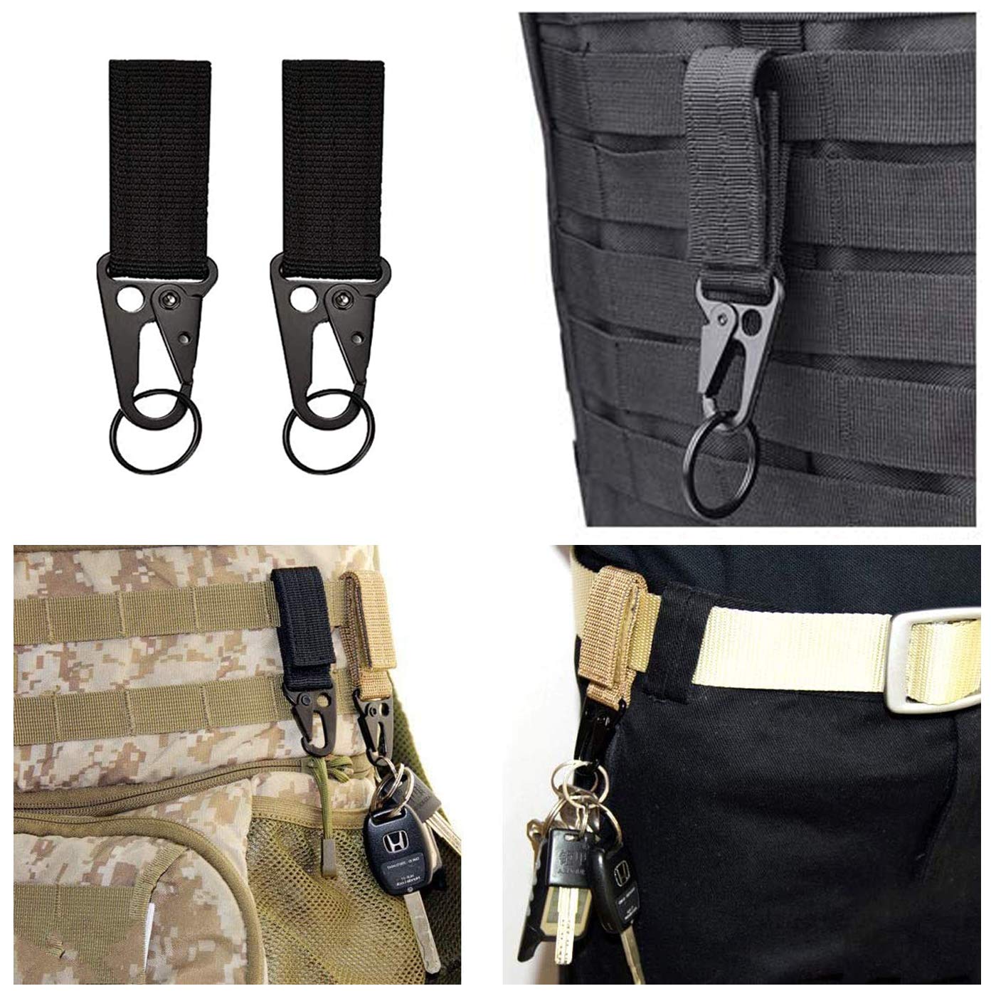 Zuzer Molle 33 sztuki akcesoriów do plecaków taktycznych - wielofunkcyjne dodatki - obrazek 2