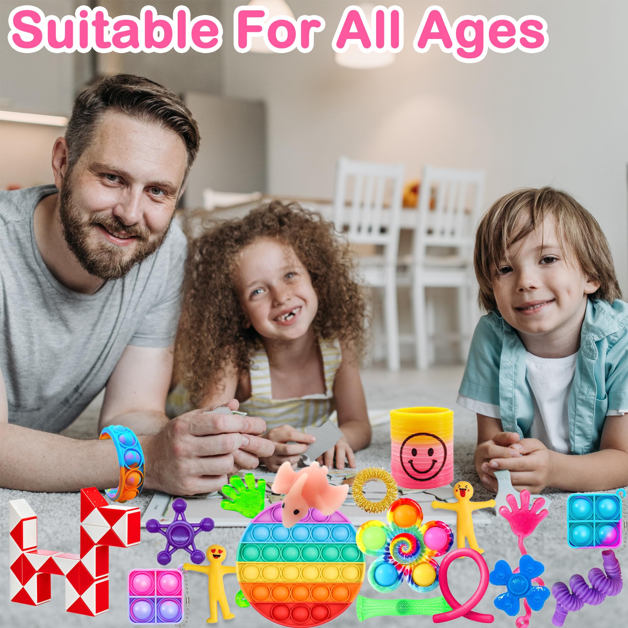 Zestaw Zabawek Antystresowych Chennyfun 50 el. dla Dzieci z ADHD i Lękiem - obrazek 3