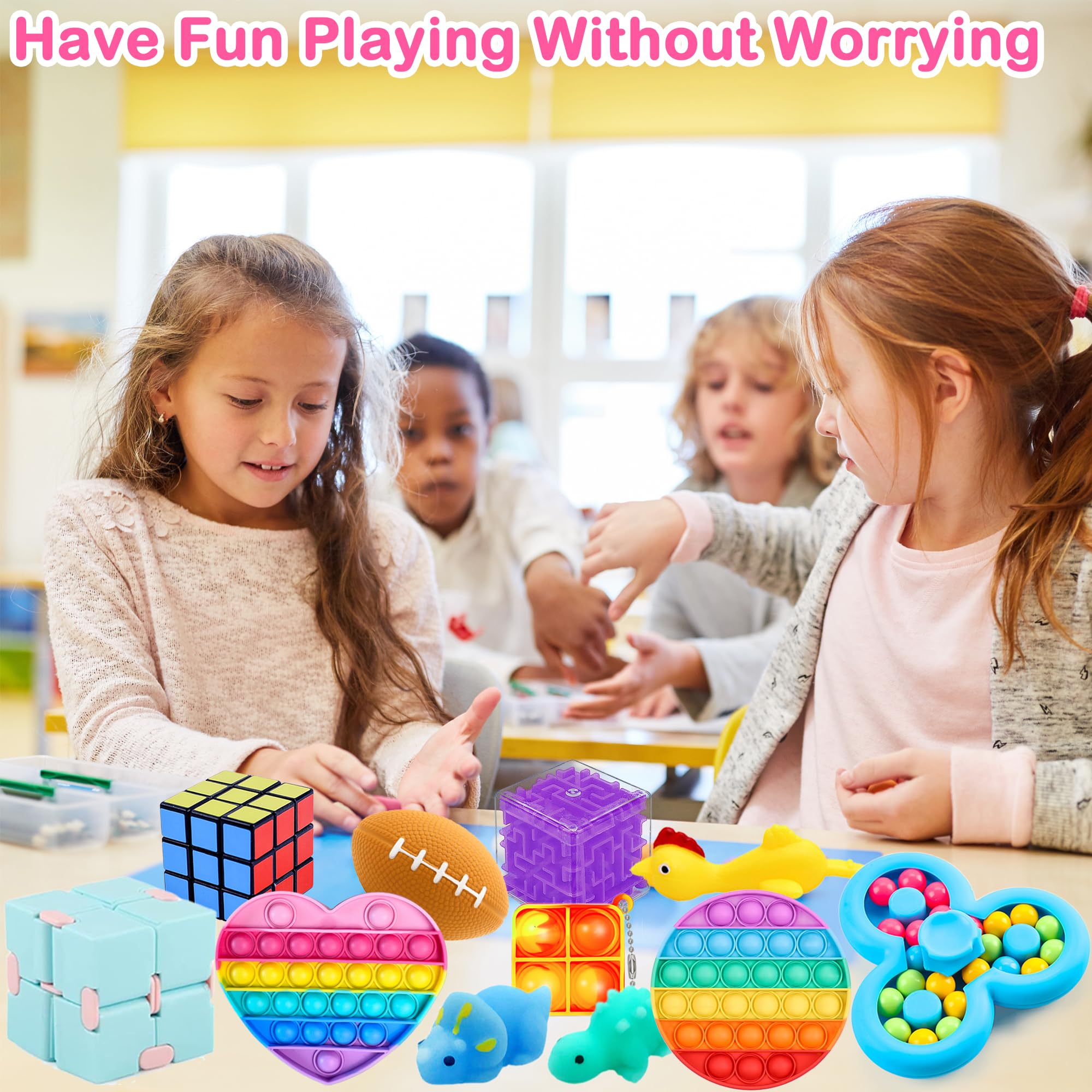 Zestaw Zabawek Antystresowych Chennyfun 50 el. dla Dzieci z ADHD i Lękiem - obrazek 4