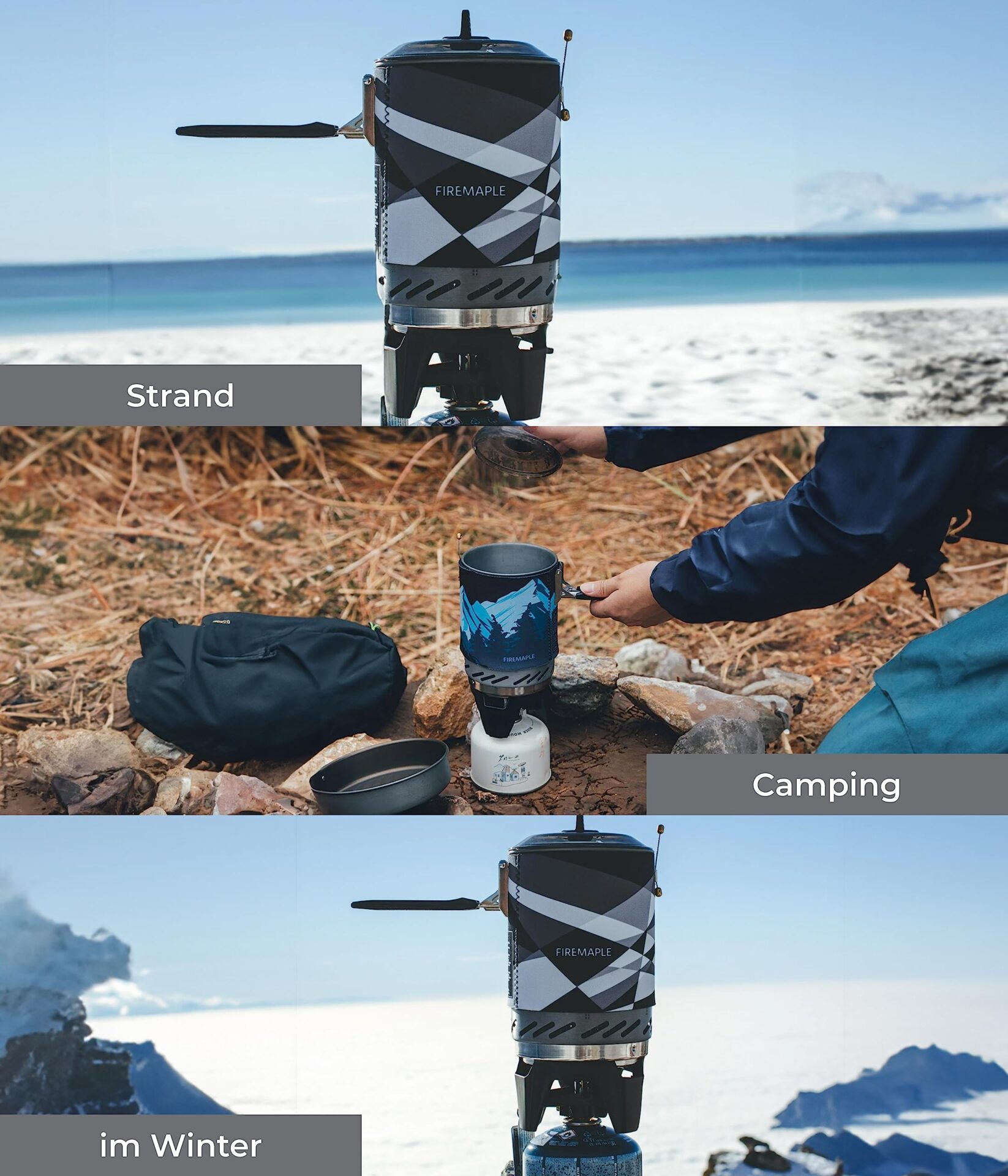 Fire-Maple STAR zewnętrzna kuchnia kempingowa, mała do kartridży gazow - obrazek 4