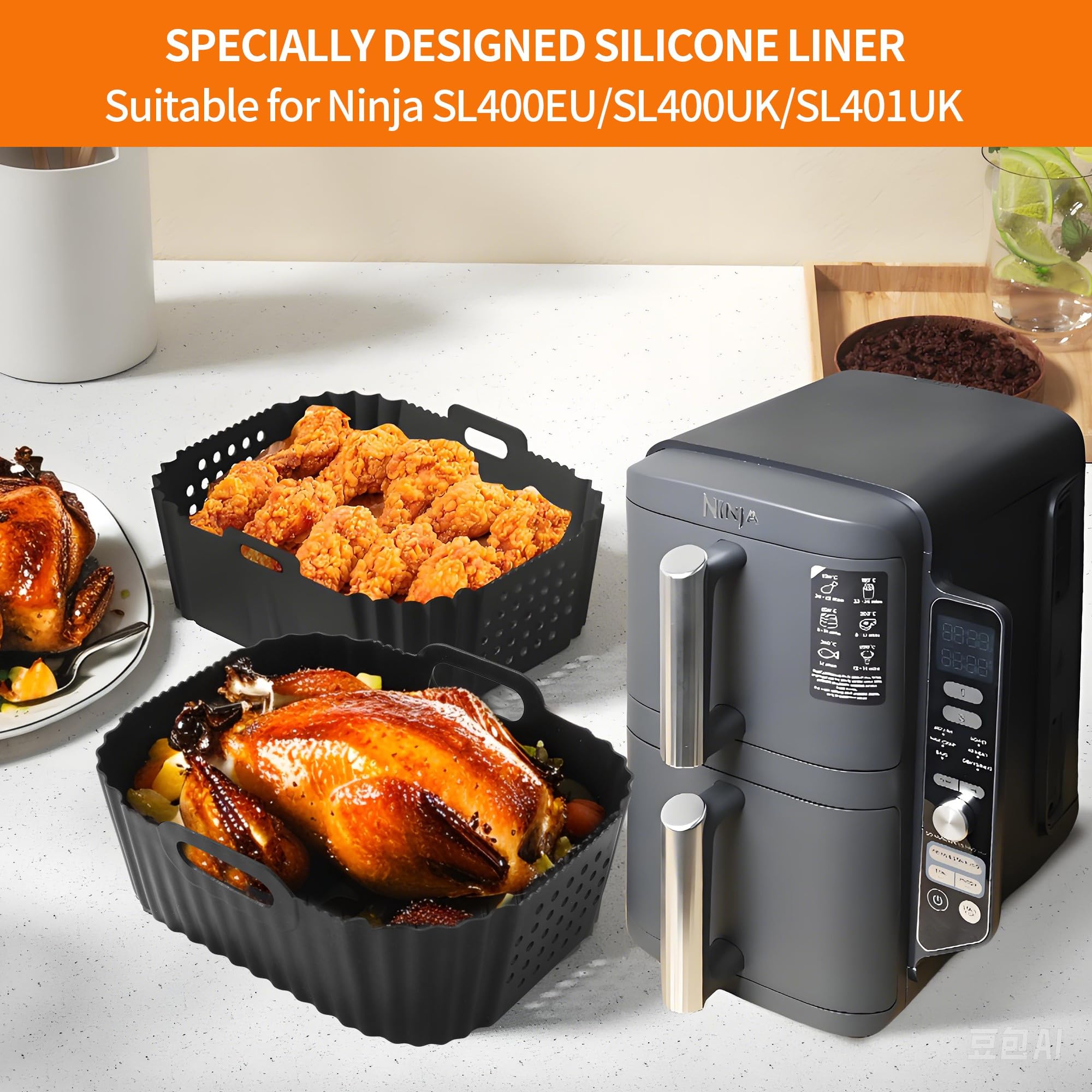 15sztukAkcesoria do frytkownicy na gorące powietrze,Airfryer silikonow - obrazek 4