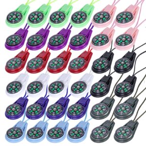 Molbory mini kompas survivalowy, 36 sztuk, wielokolorowy, mini kompas