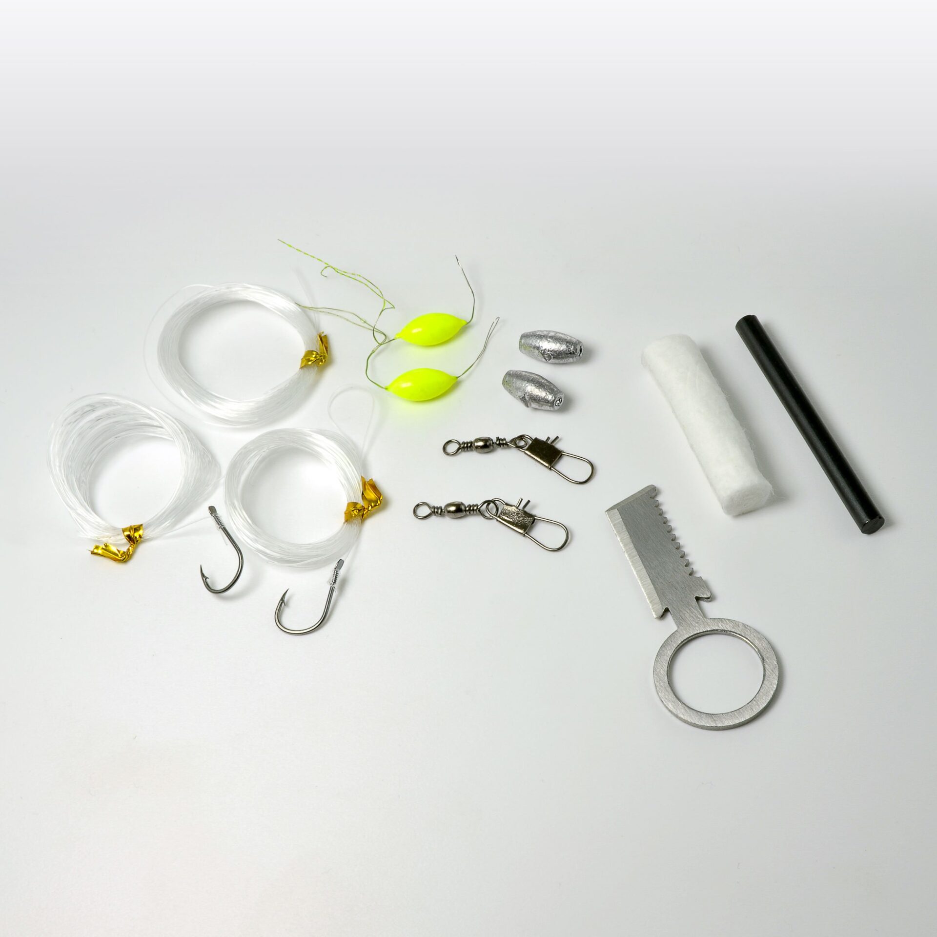 Ganzoo Paracord 550 kompaktowy zestaw survivalowy czarny, 12 elementów - obrazek 3