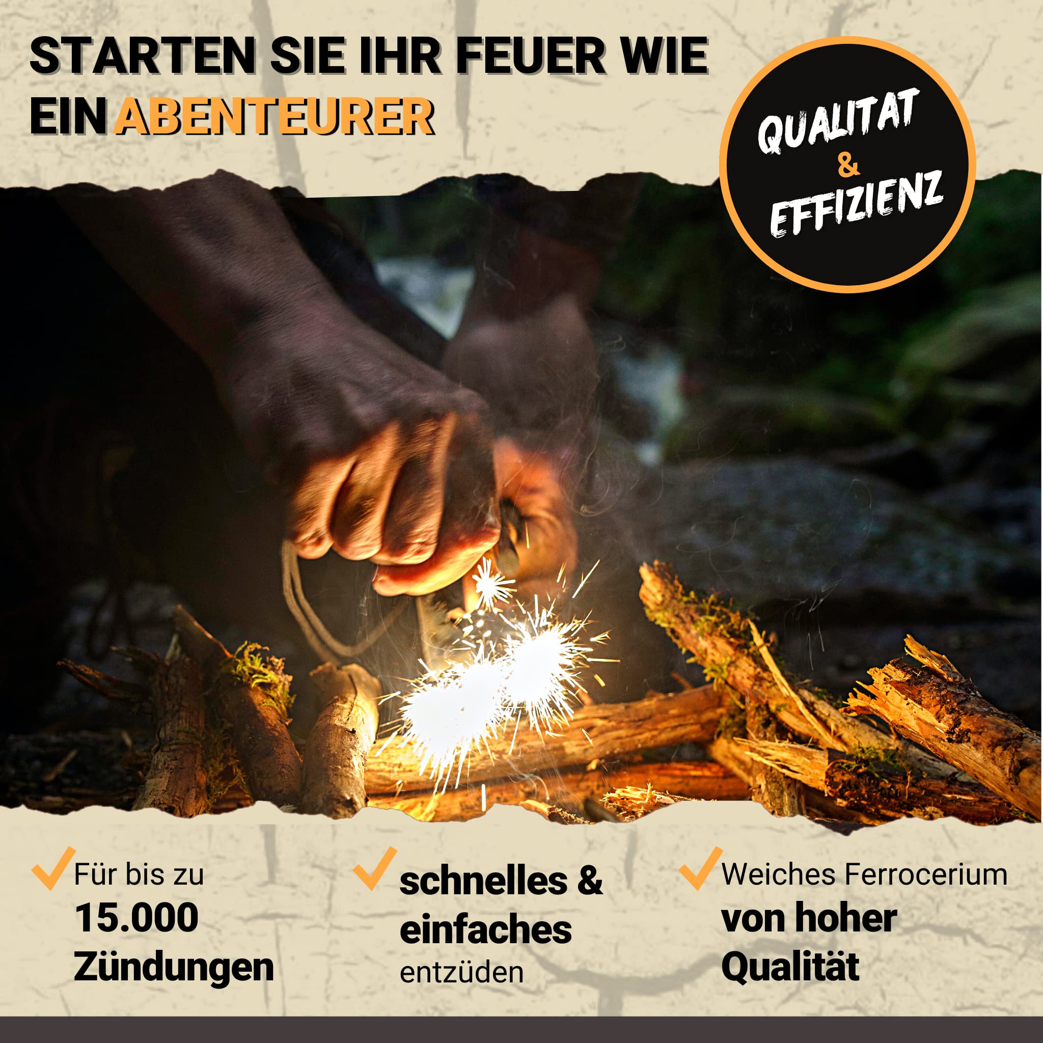 Firesteel Kit 7 in 1 - Pro Version(10mm) 15,000+ uses : Łatwiejsze i b - obrazek 6