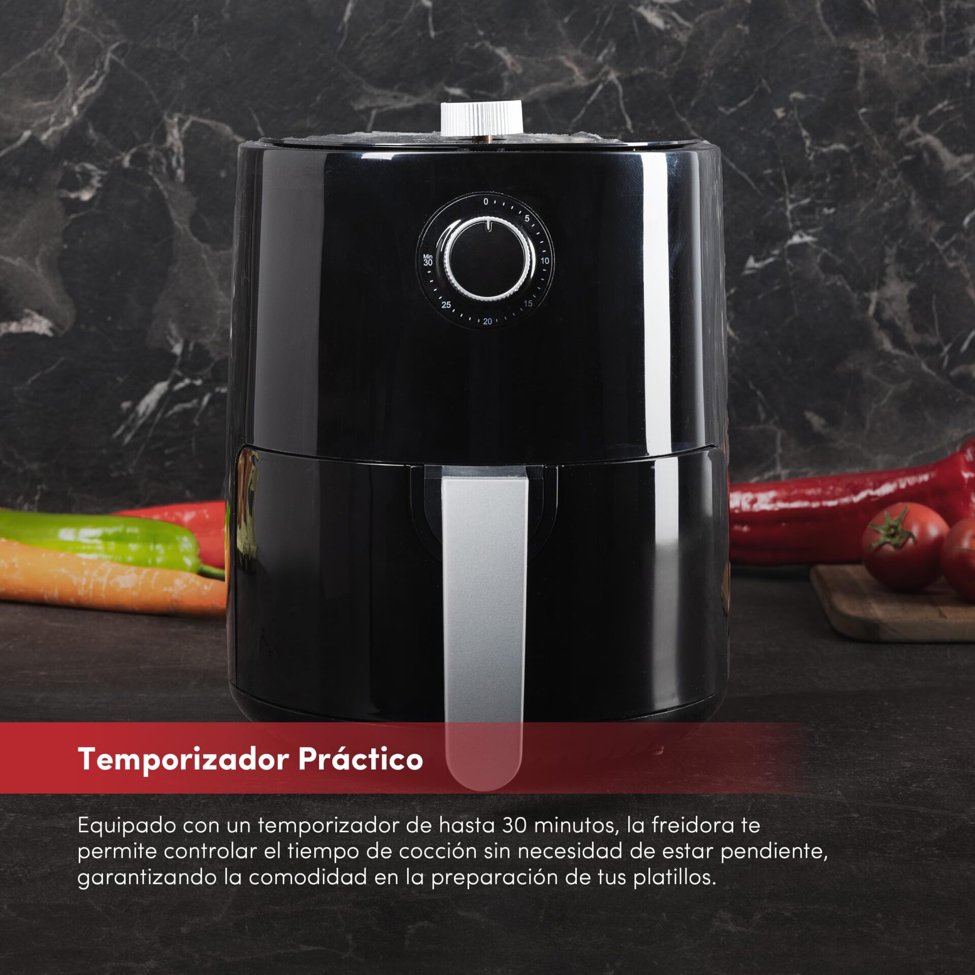 Z SwissHome Frytkownica powietrzna PETIT 2,5 l 1200 W - Temperatura 80 - obrazek 4