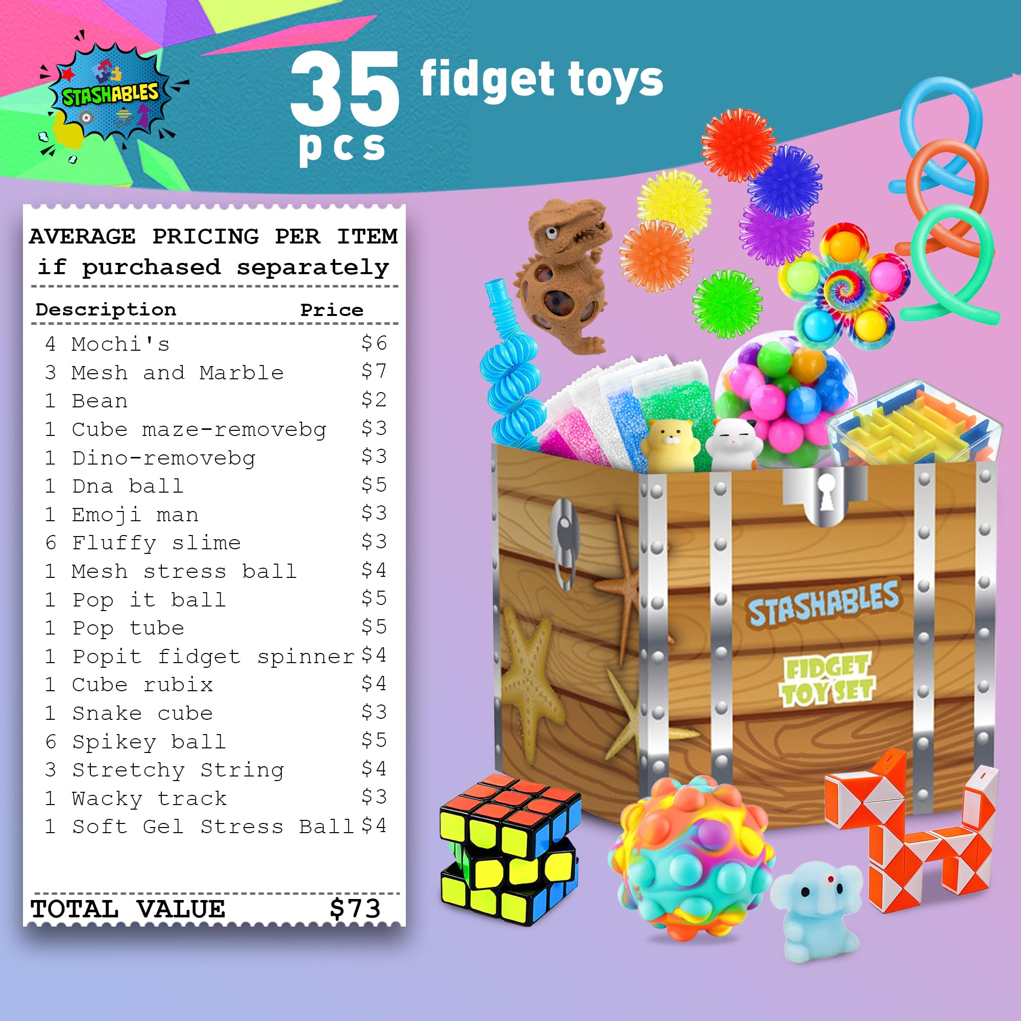 Zestaw Zabawek Sensorycznych Fidget – Antystresowe Zabawki dla Dzieci - obrazek 5