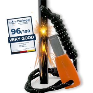 Krzemieniowa i stalowa podpałka kempingowa HSS 10x100 mm - zestaw survivalowy aZengear